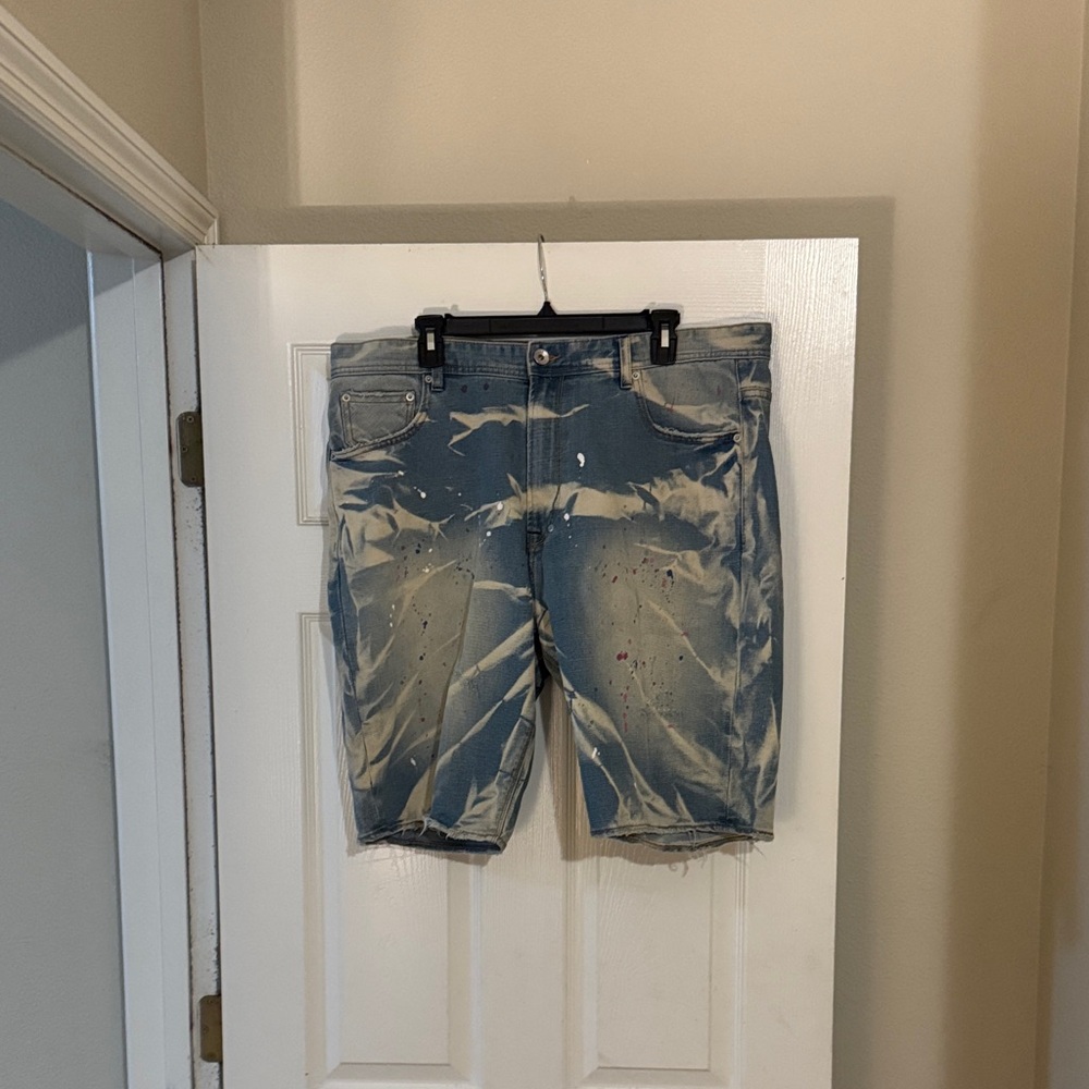 Akoo Distressed Blue Jean Shorts